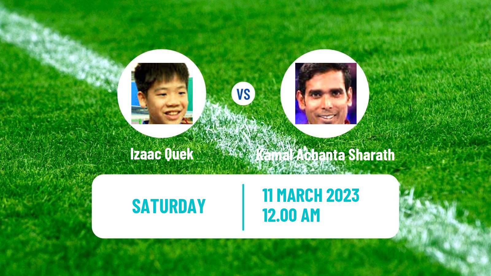 Table tennis Table Tennis Izaac Quek - Kamal Achanta Sharath
