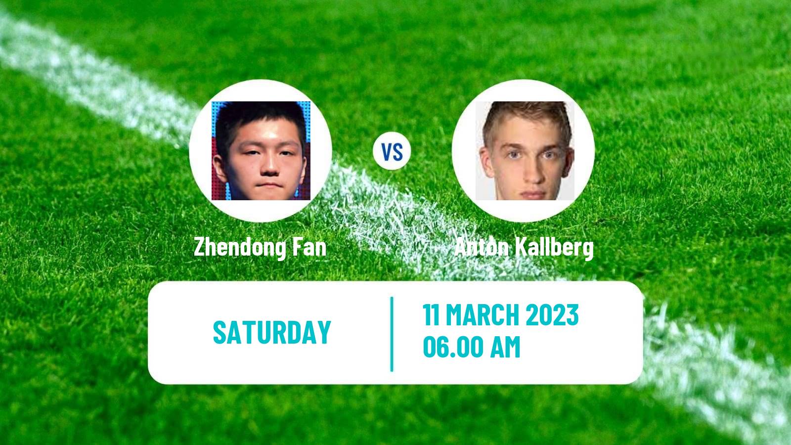 Table tennis Table Tennis Zhendong Fan - Anton Kallberg