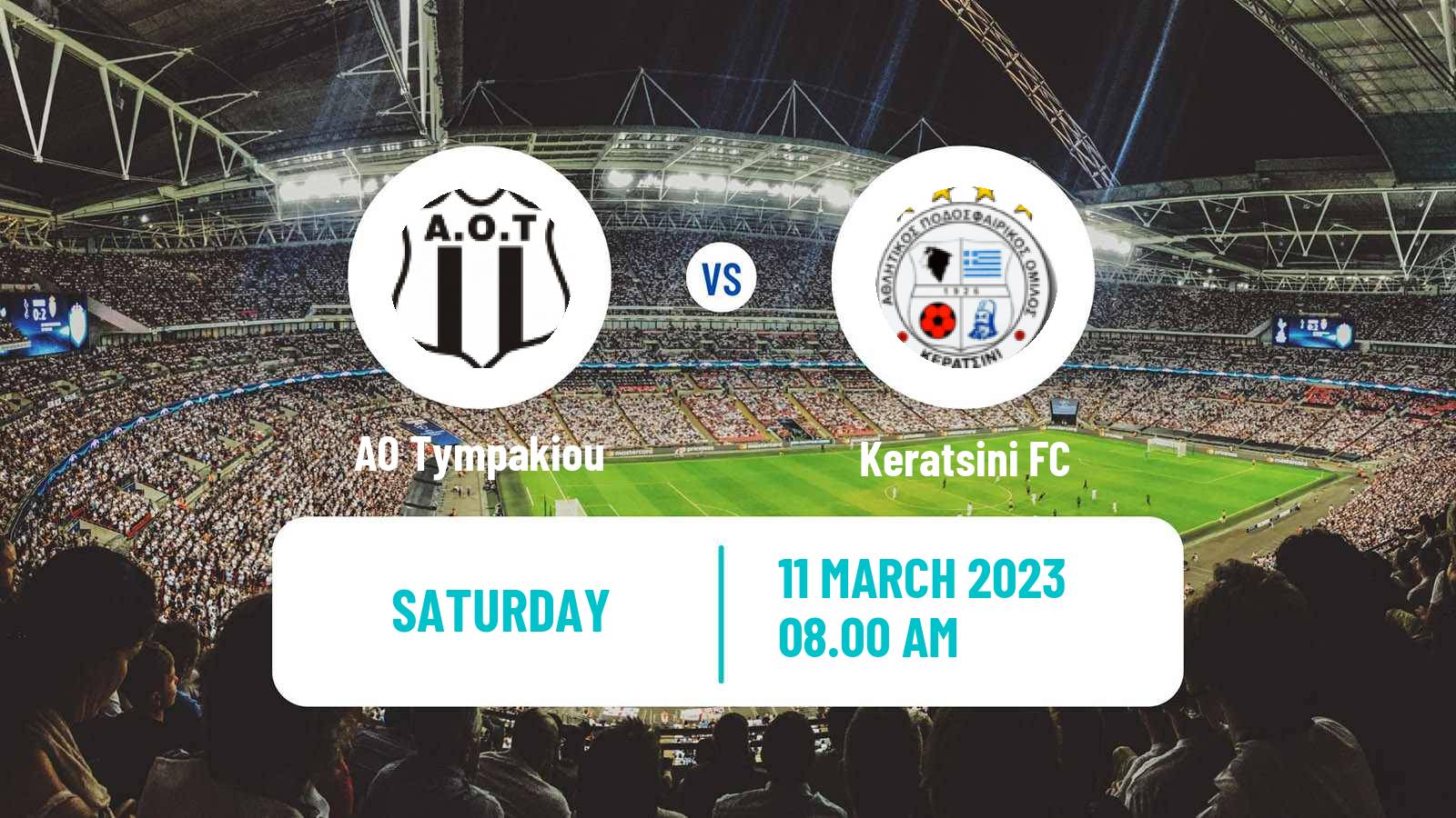 Soccer Greek Gamma Ethniki - Group 5 Tympakiou - Keratsini