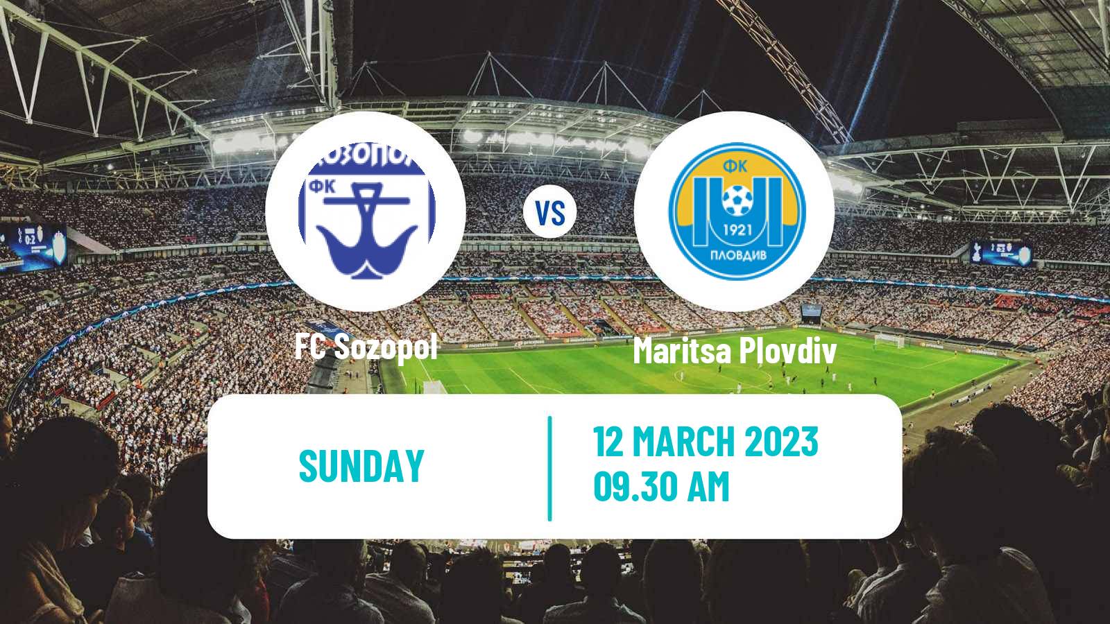 Soccer Bulgarian Vtora Liga Sozopol - Maritsa Plovdiv