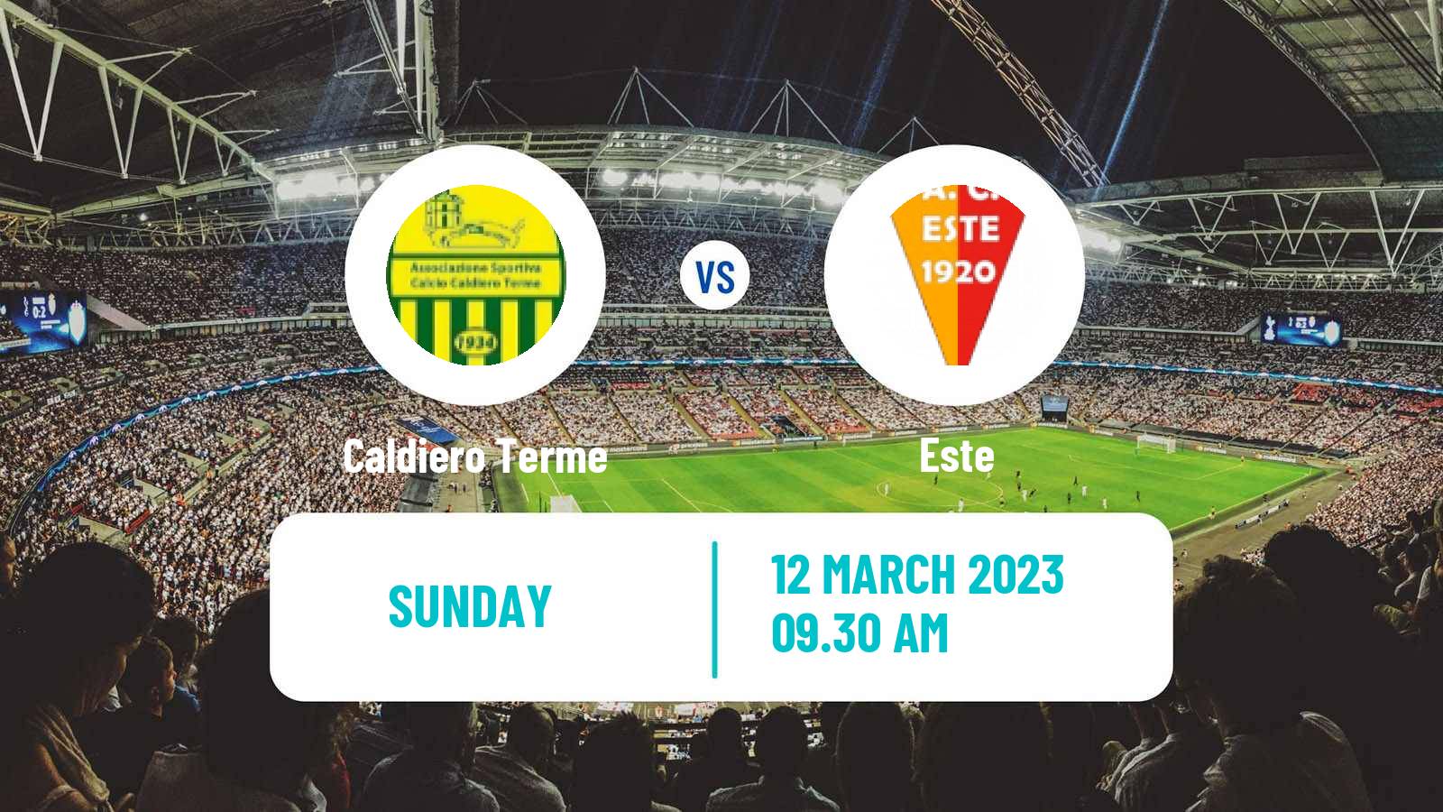 Soccer Italian Serie D - Group C Caldiero Terme - Este