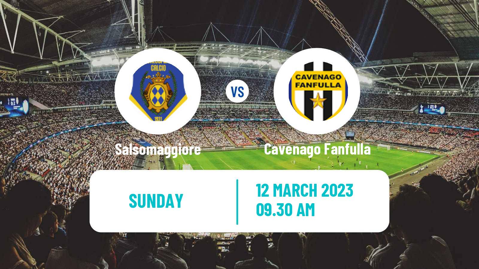 Soccer Italian Serie D - Group D Salsomaggiore - Cavenago Fanfulla