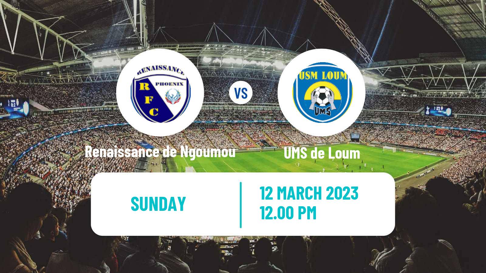 Soccer Cameroon Elite One Renaissance de Ngoumou - UMS de Loum