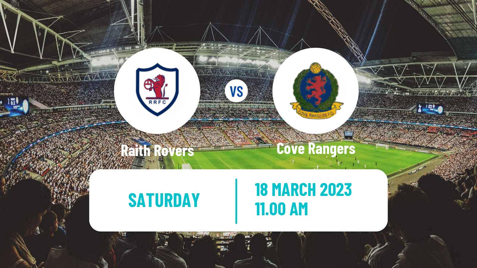 Soccer Scottish Football Championship Raith Rovers - Cove Rangers