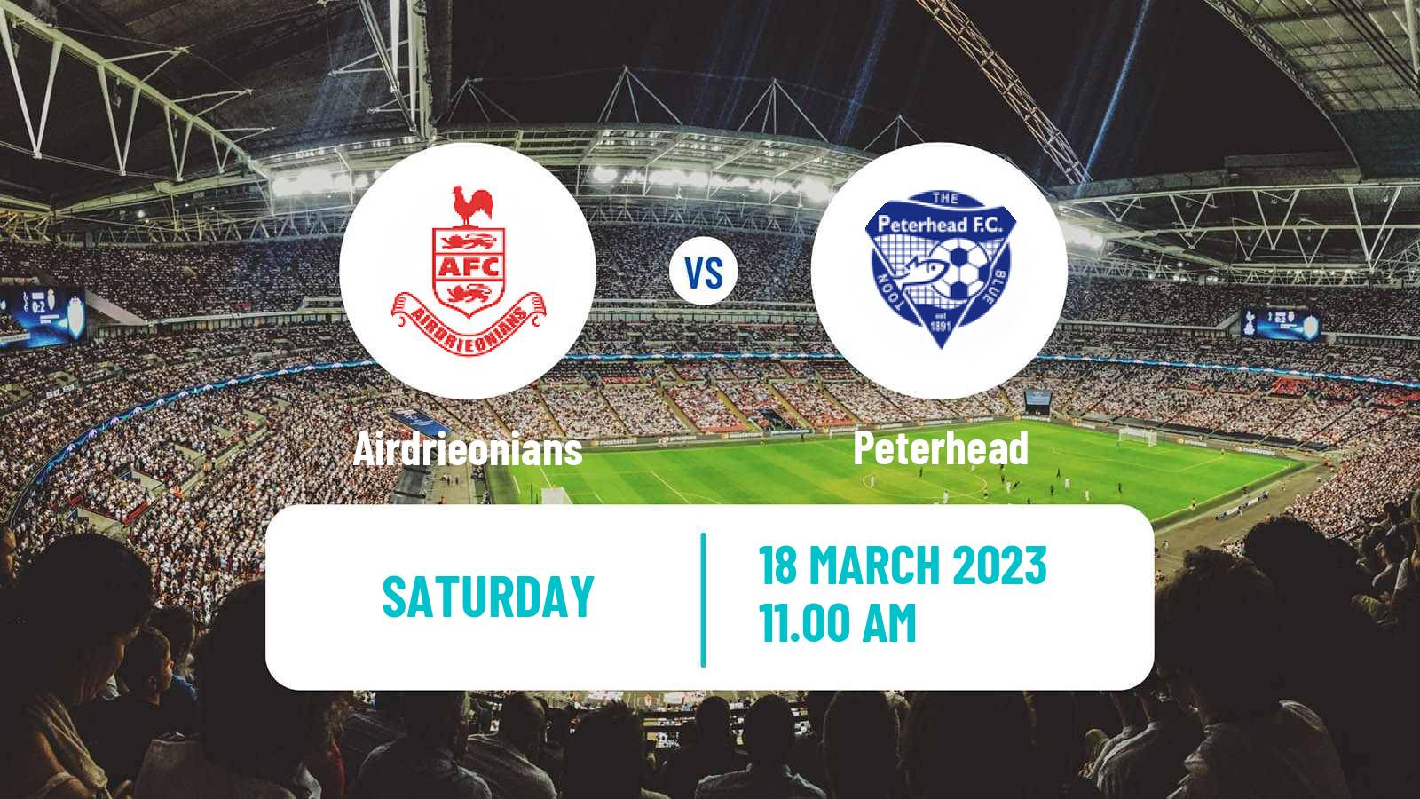 Soccer Scottish League One Airdrieonians - Peterhead