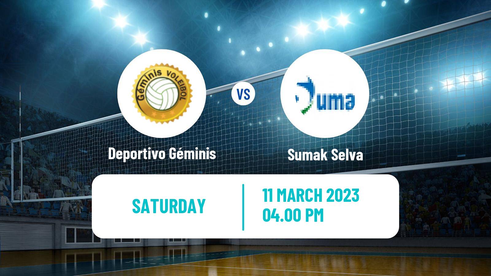 Volleyball Peruvian LNSV Women Deportivo Géminis - Sumak Selva