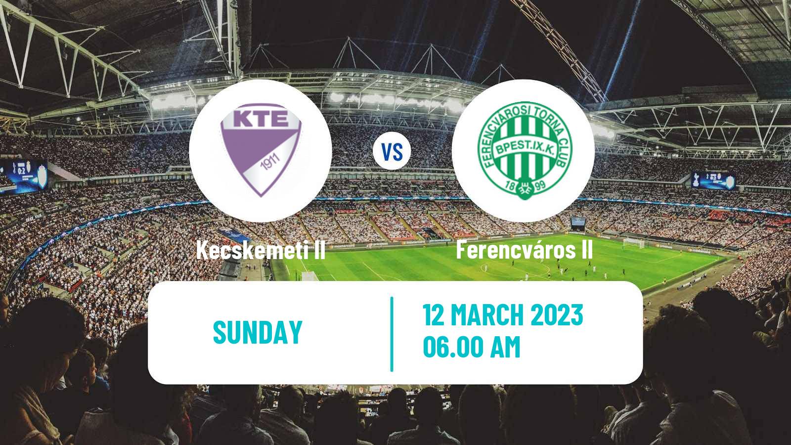 Soccer Hungarian NB III Centre Kecskemeti II - Ferencváros II