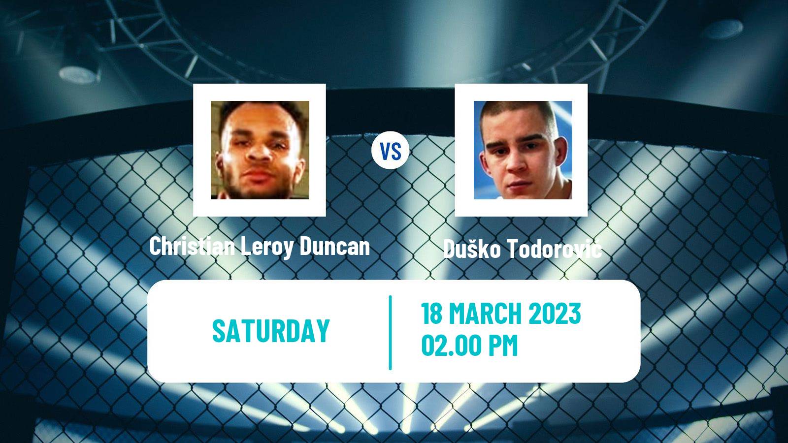 MMA MMA Christian Leroy Duncan - Duško Todorović