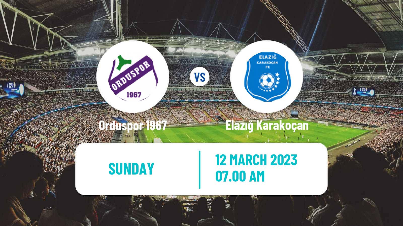 Soccer Turkish 3 Lig Group 2 Orduspor 1967 - Elazığ Karakoçan
