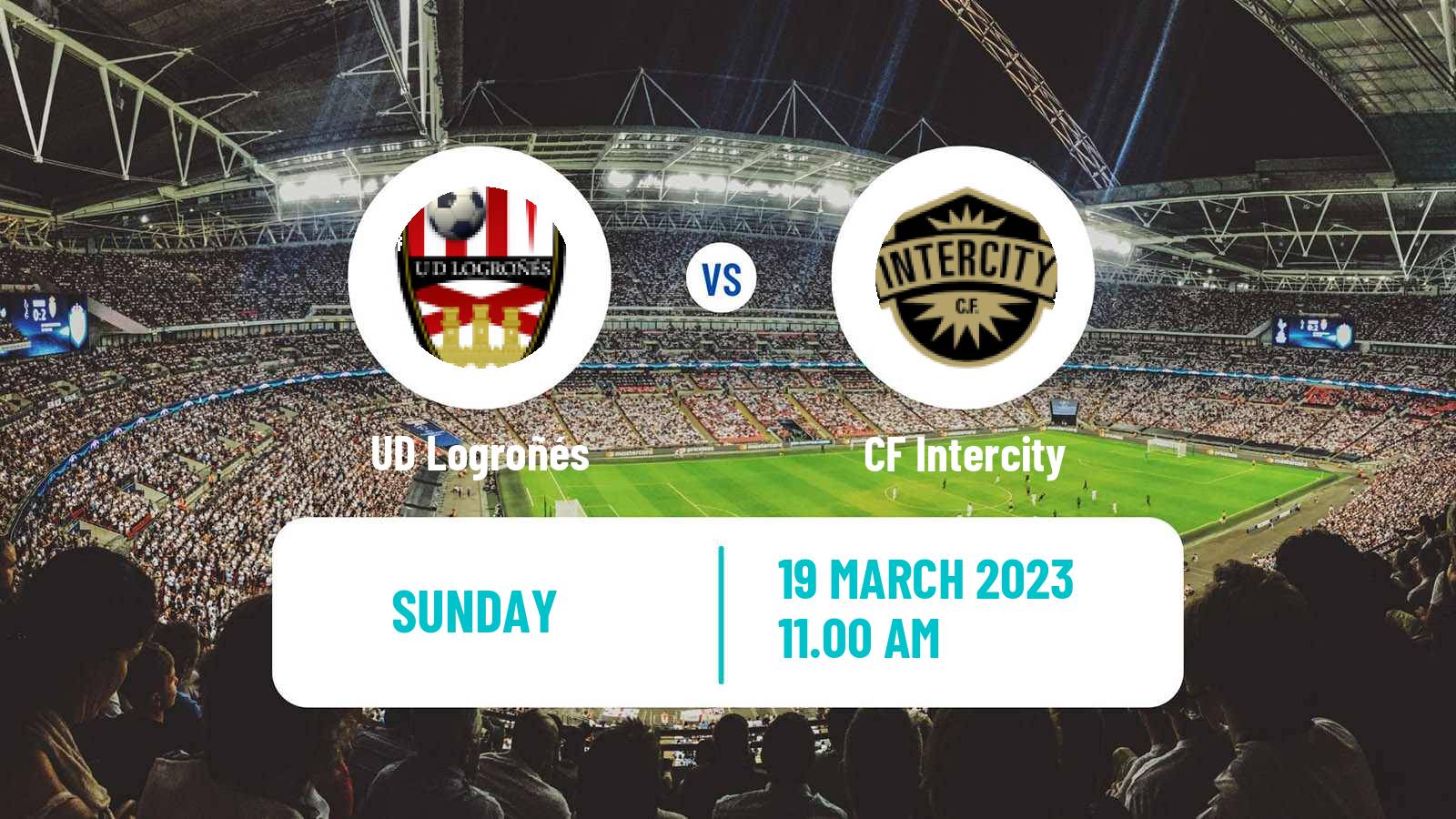 Soccer Spanish Primera RFEF Group 2 UD Logroñés - Intercity