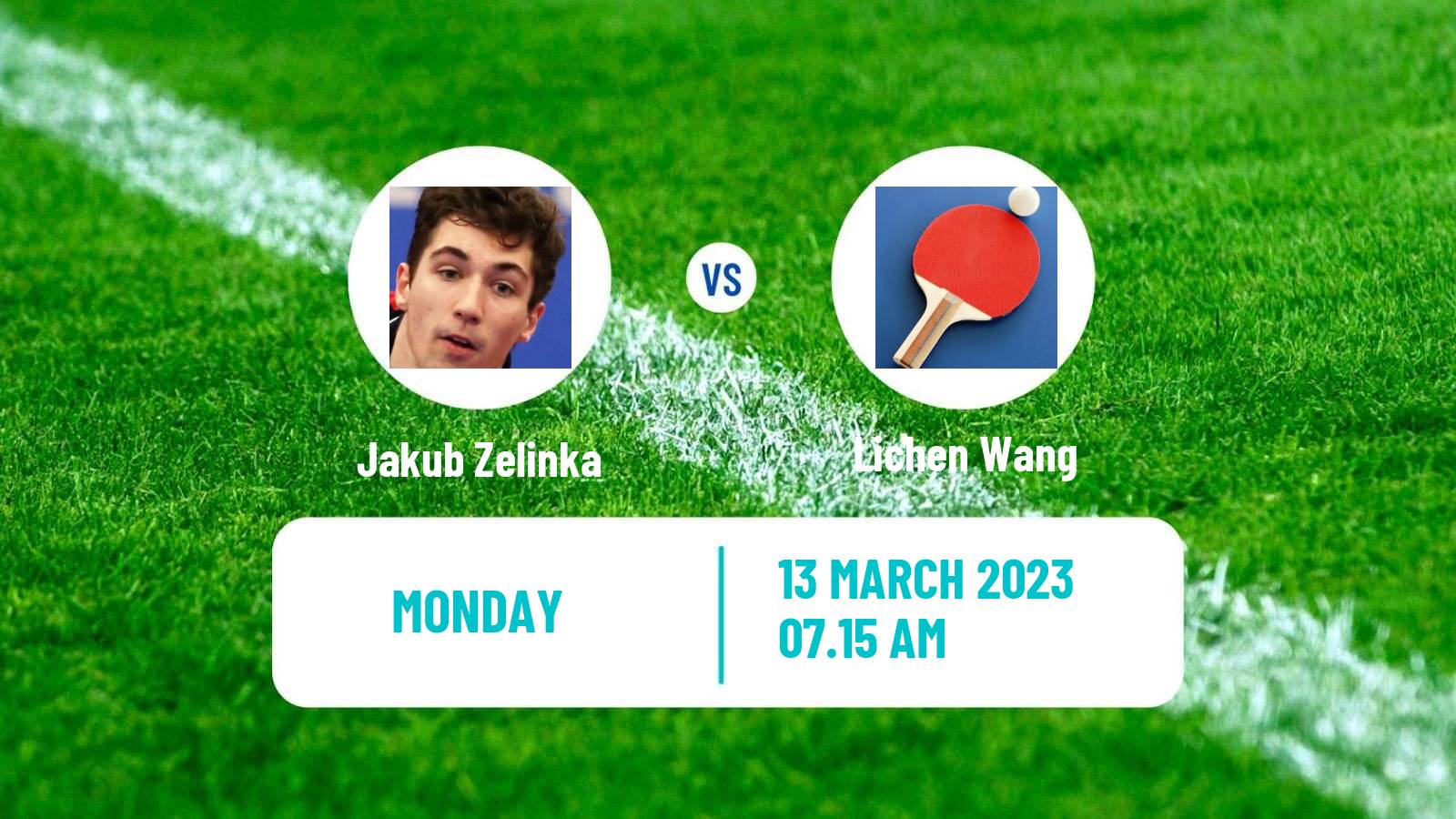 Table tennis Table Tennis Jakub Zelinka - Lichen Wang