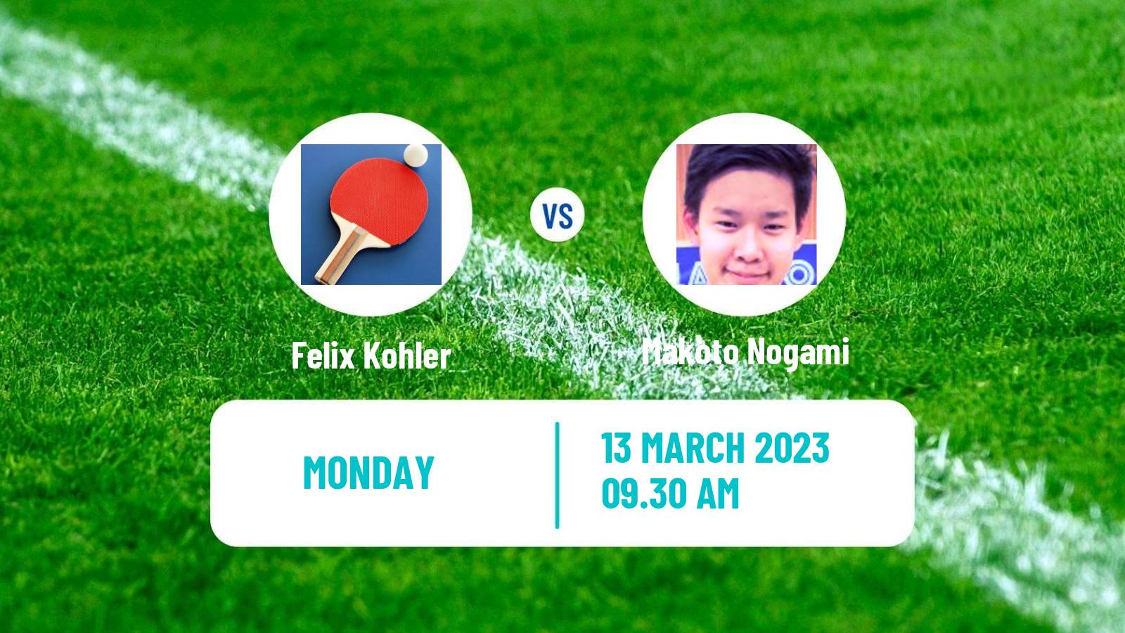 Table tennis Table Tennis Felix Kohler - Makoto Nogami