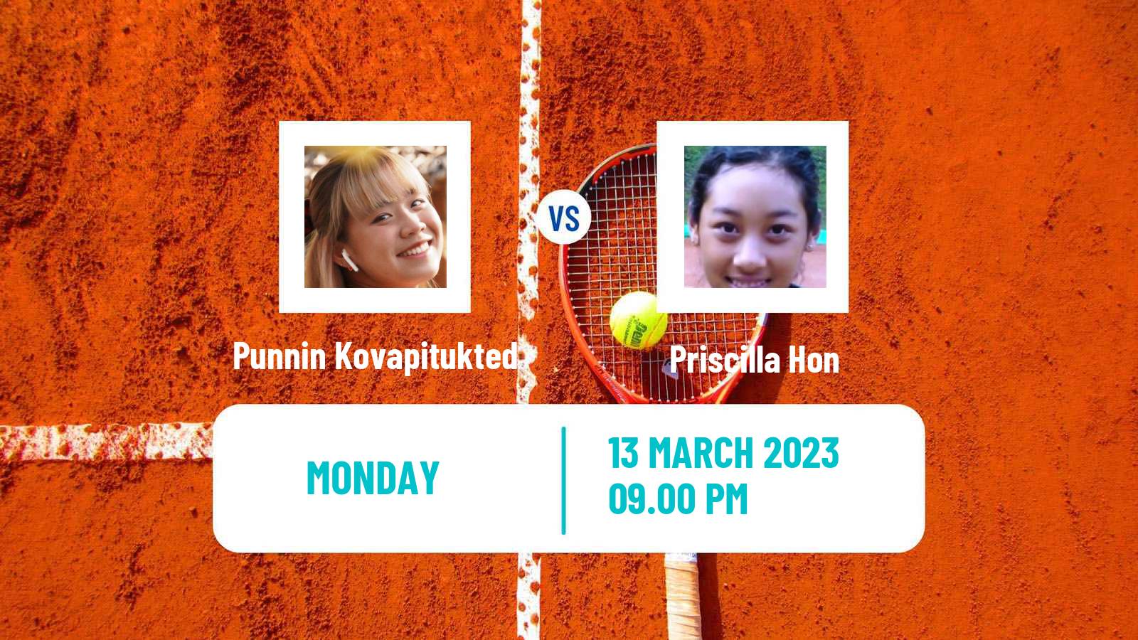 Tennis ITF Tournaments Punnin Kovapitukted - Priscilla Hon