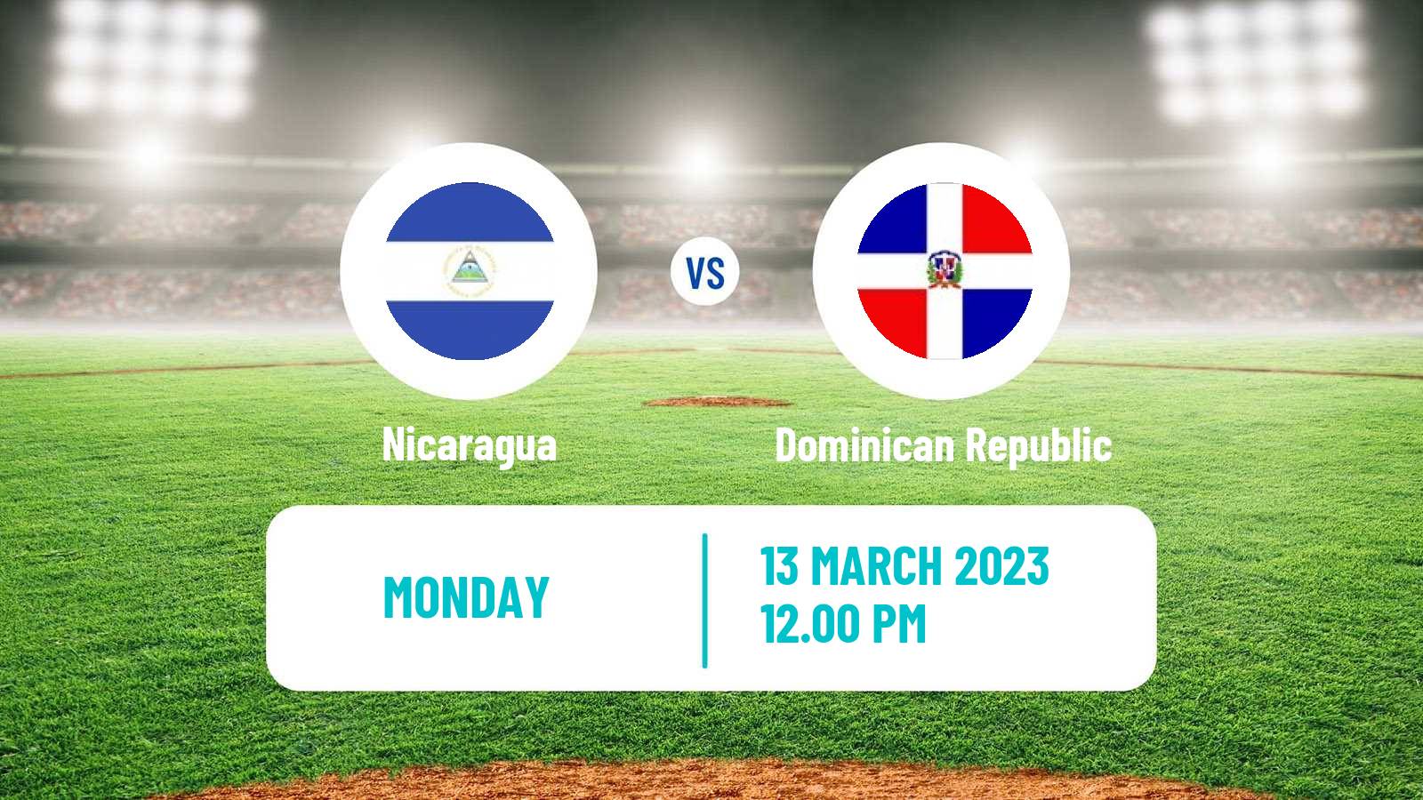 Baseball World Baseball Classic Nicaragua - Dominican Republic