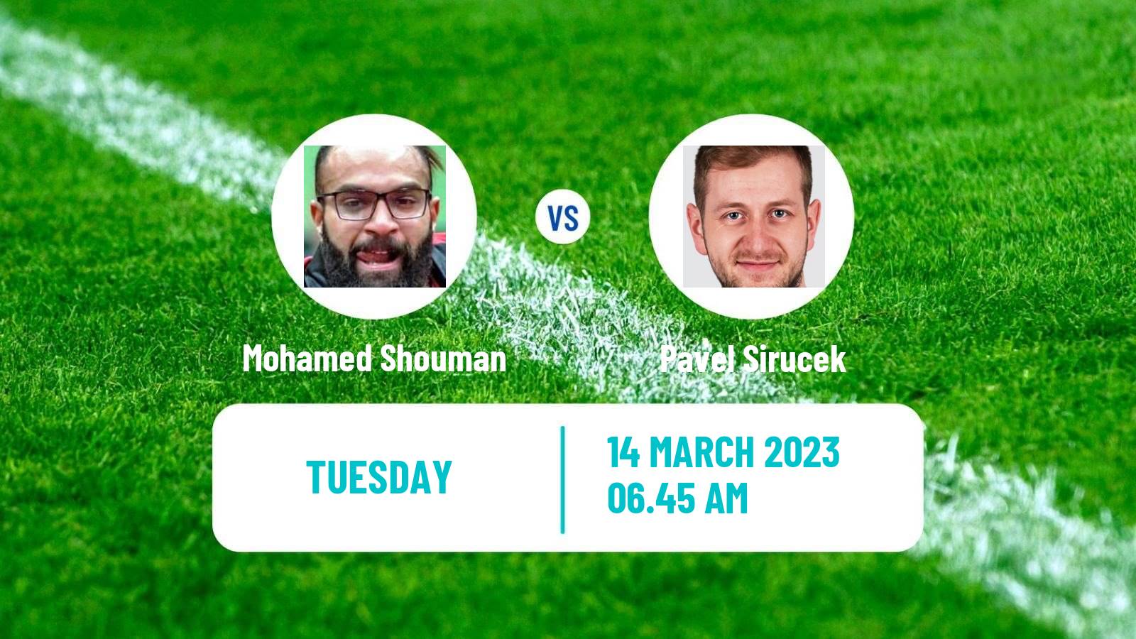 Table tennis Table Tennis Mohamed Shouman - Pavel Sirucek