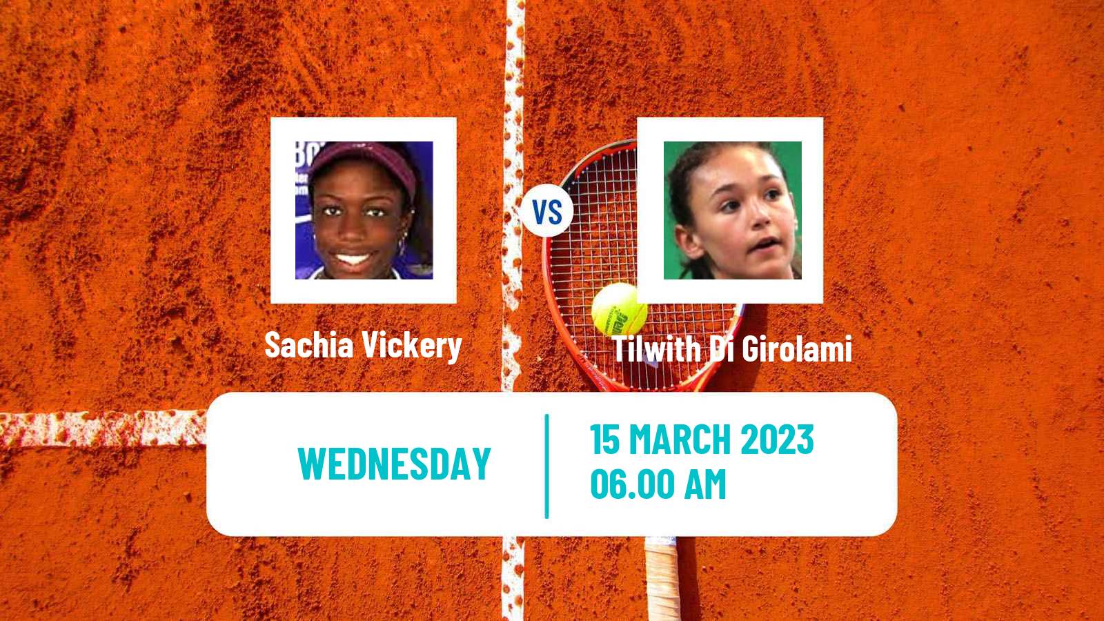 Tennis ITF Tournaments Sachia Vickery - Tilwith Di Girolami