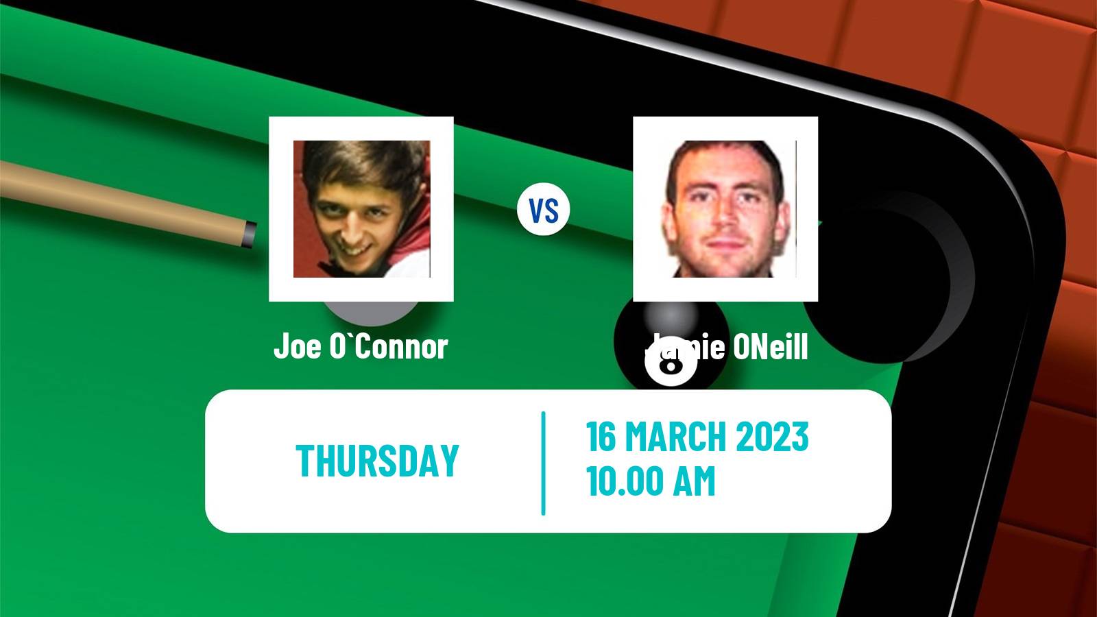 Snooker Snooker Joe O`Connor - Jamie ONeill