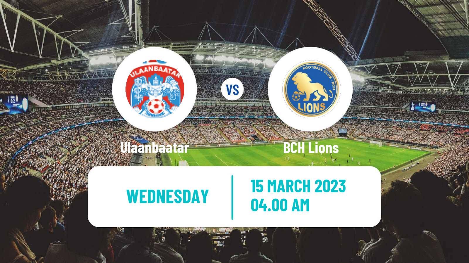 Soccer Mongolian Premier League Ulaanbaatar - BCH Lions