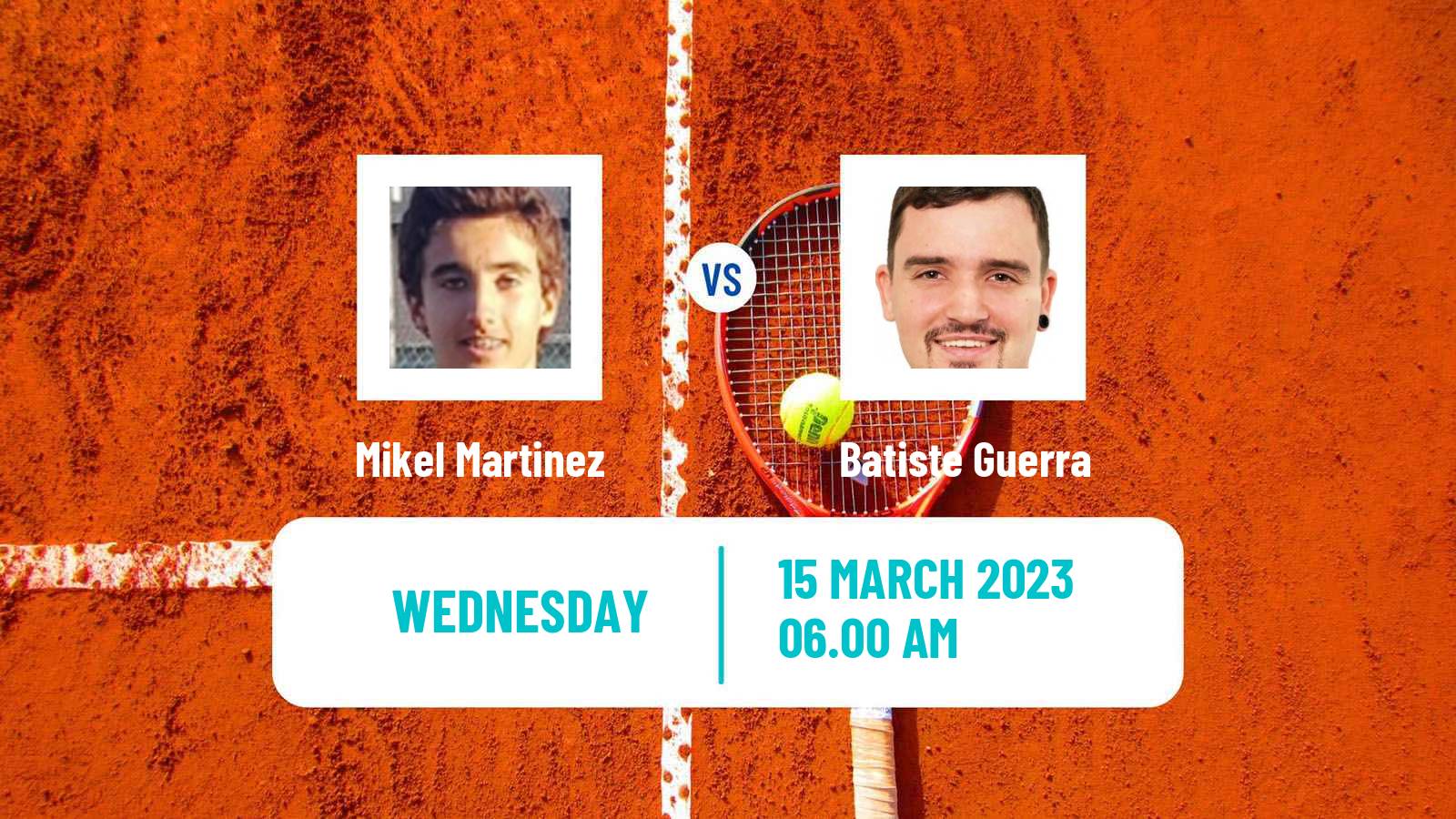 Tennis ITF Tournaments Mikel Martinez - Batiste Guerra