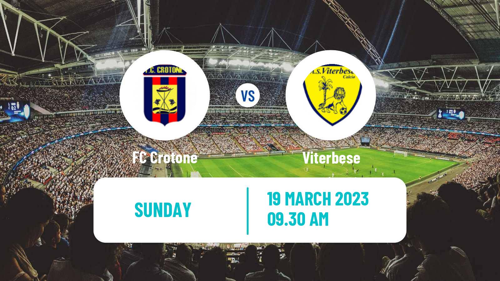 Soccer Italian Serie C Group C Crotone - Viterbese