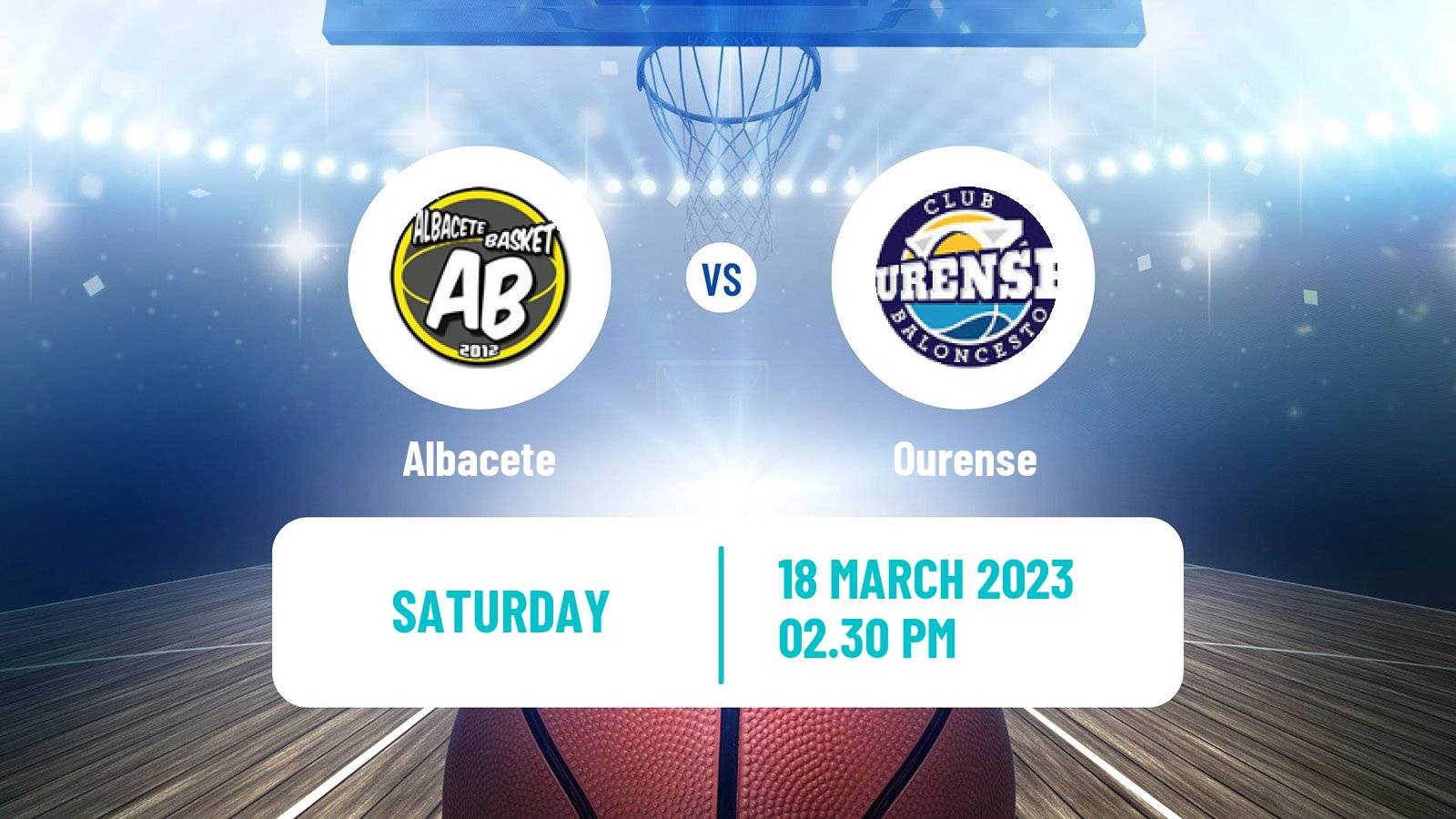 Basketball Spanish LEB Oro Albacete - Ourense