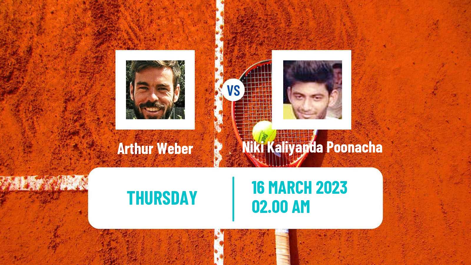 Tennis ITF Tournaments Arthur Weber - Niki Kaliyanda Poonacha