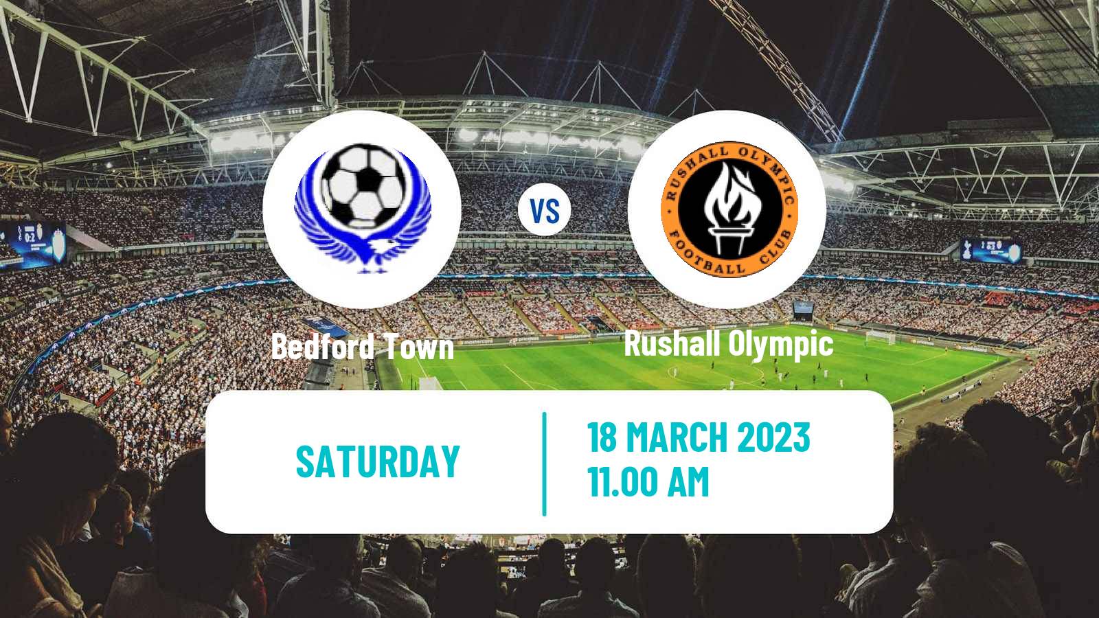 Soccer English Southern League Central Division Bedford Town - Rushall Olympic