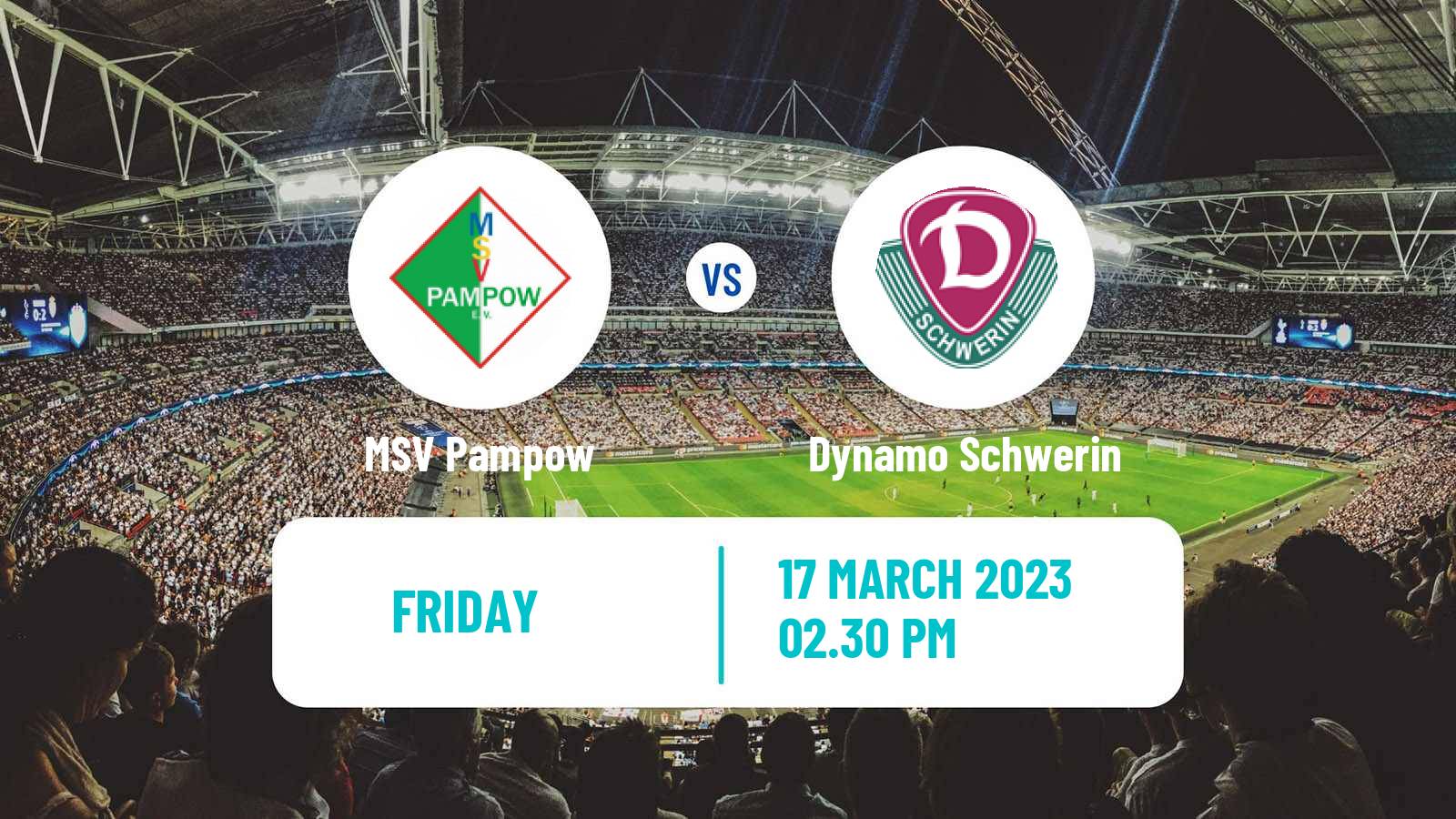 Football German Oberliga NOFV-Nord Pampow - Dynamo Schwerin