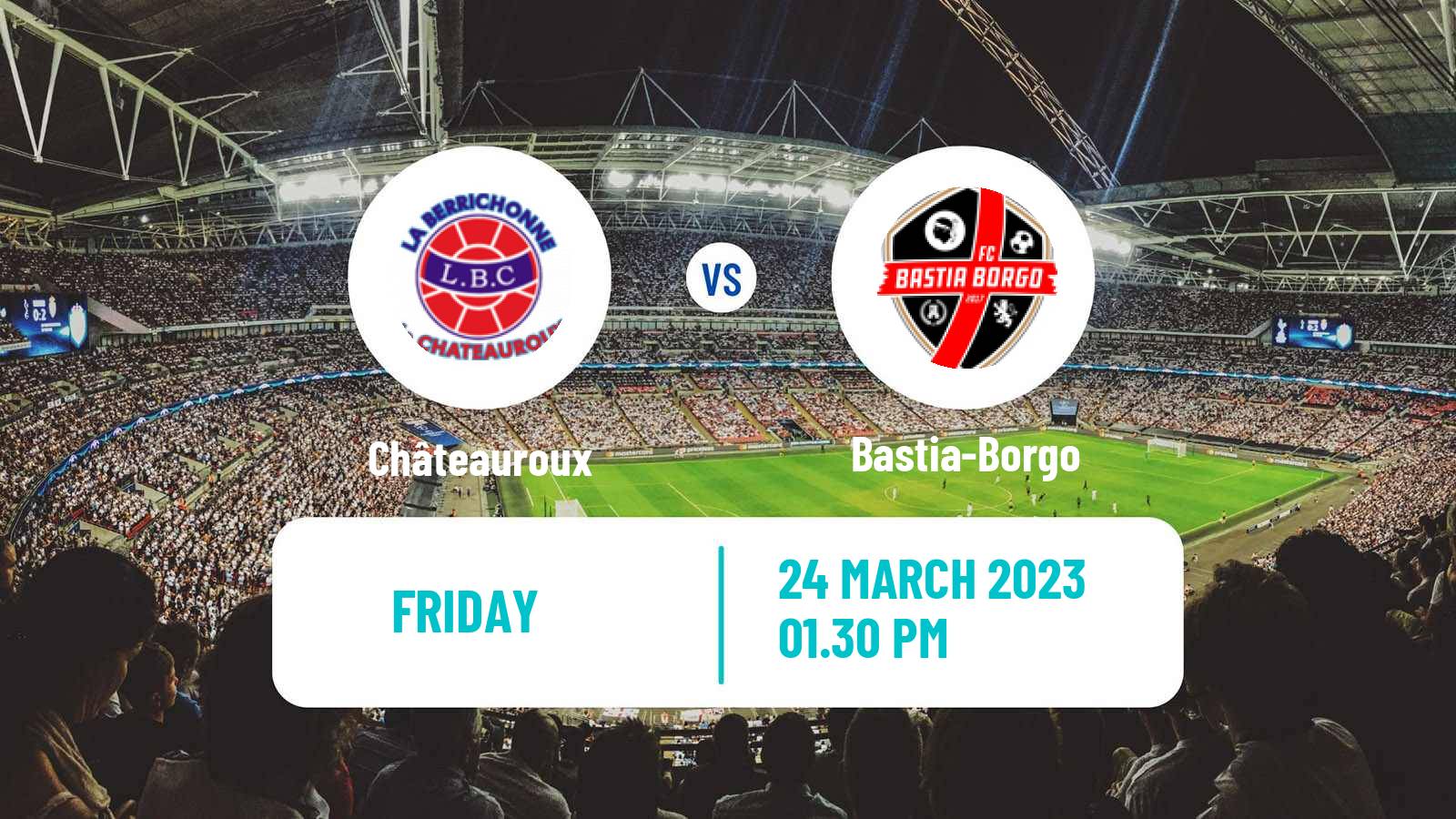 Soccer French National League Châteauroux - Bastia-Borgo