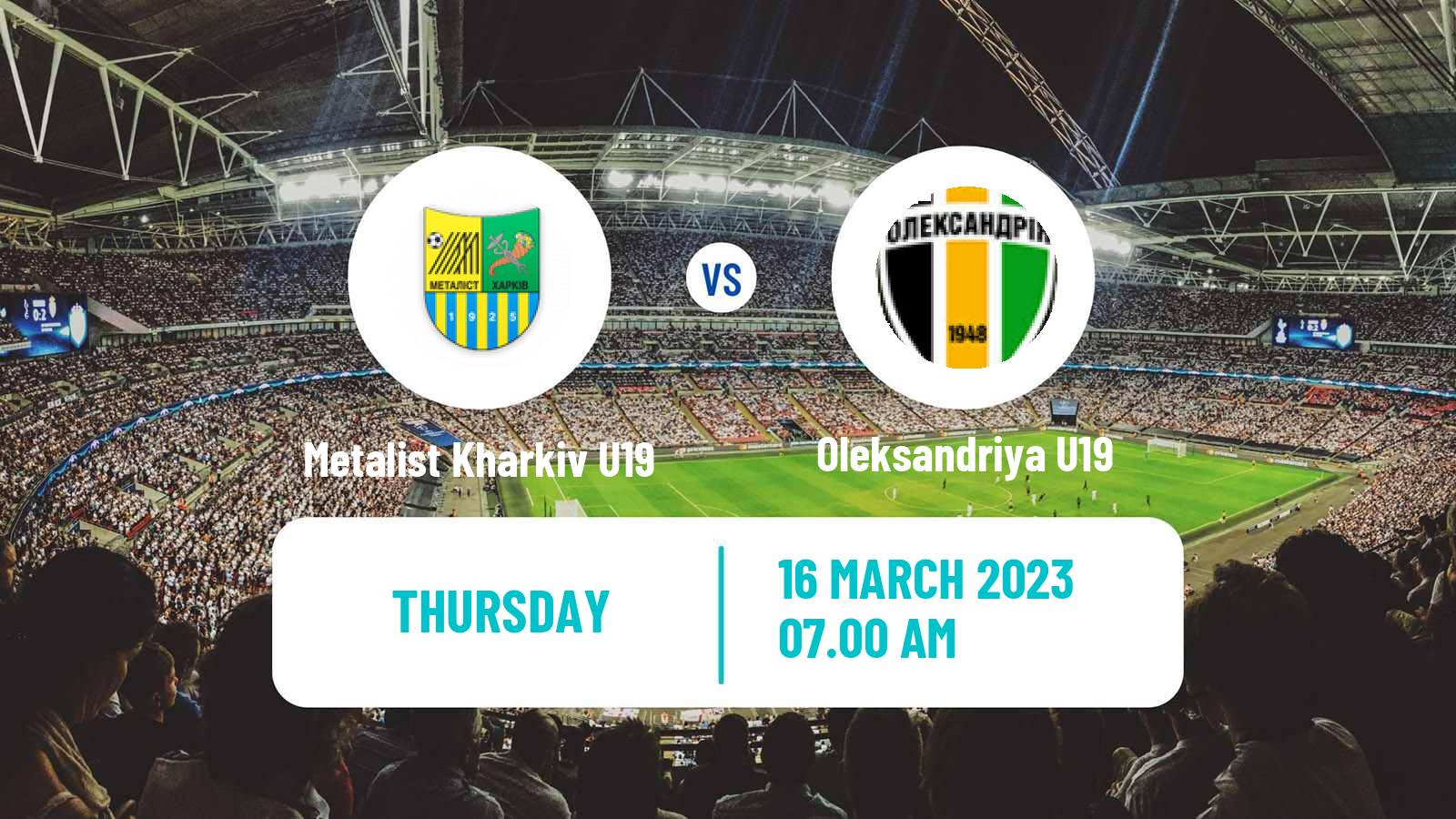 Soccer Ukranian Youth League Metalist Kharkiv U19 - Oleksandriya U19