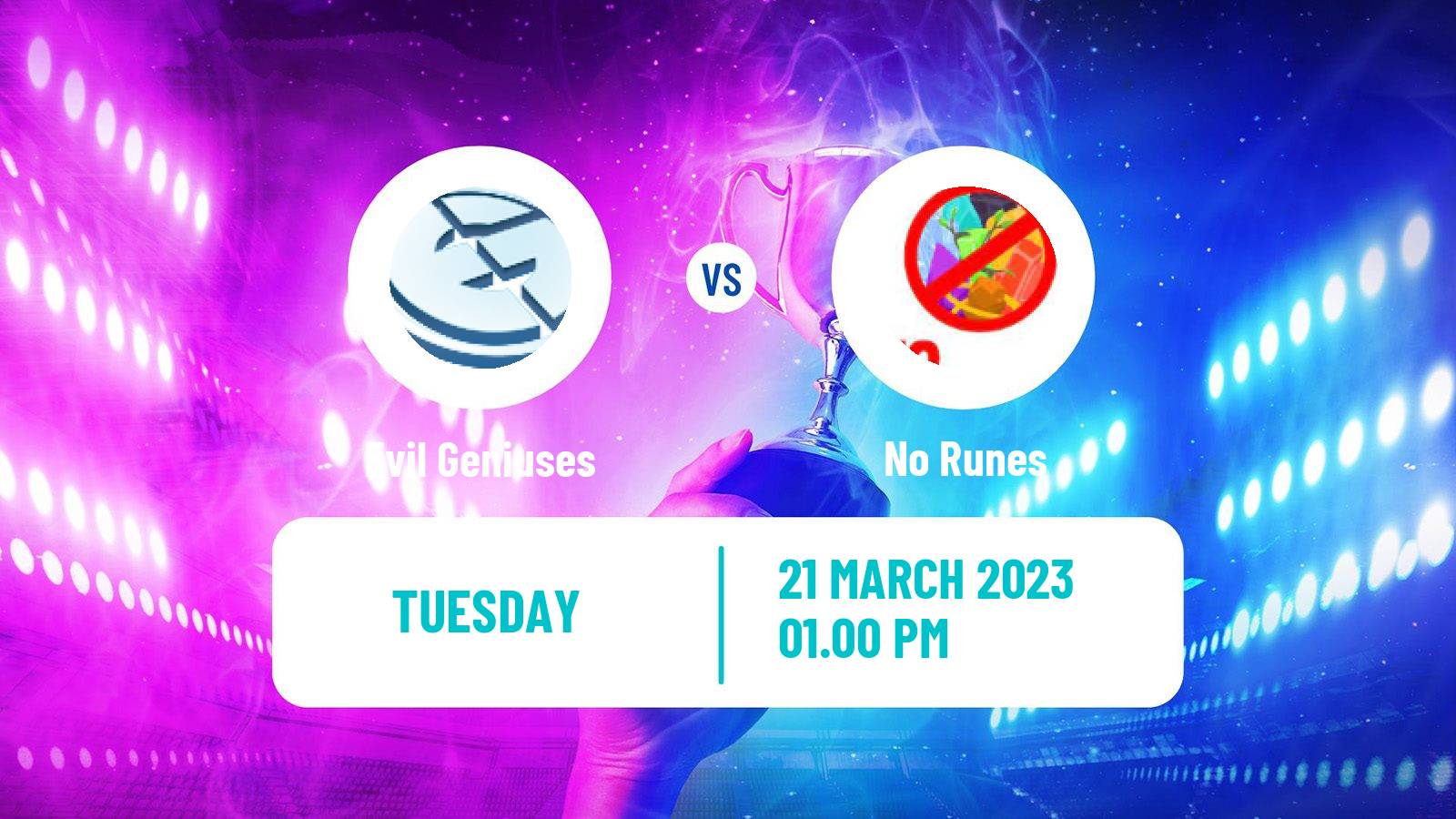 Esports eSports Evil Geniuses - No Runes