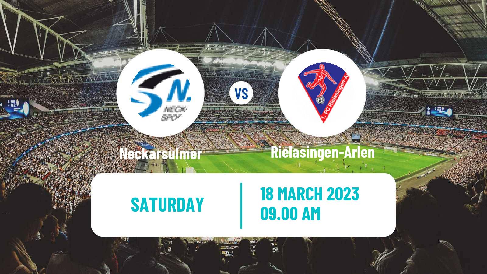Soccer German Oberliga Baden-Württemberg Neckarsulmer - Rielasingen-Arlen