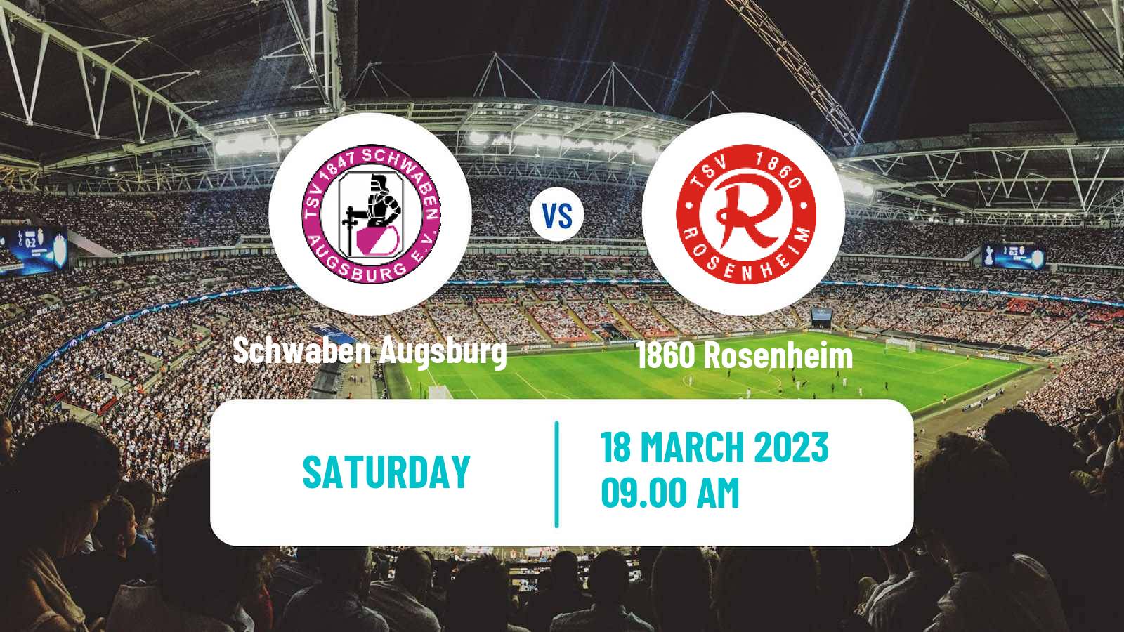 Soccer German Oberliga Bayern Süd Schwaben Augsburg - 1860 Rosenheim