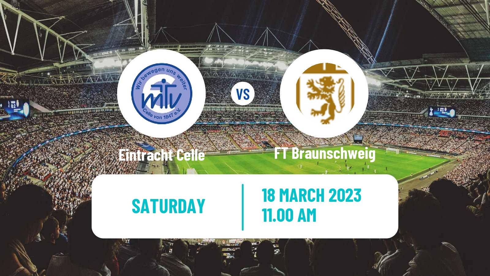 Soccer German Oberliga Niedersachsen Eintracht Celle - FT Braunschweig