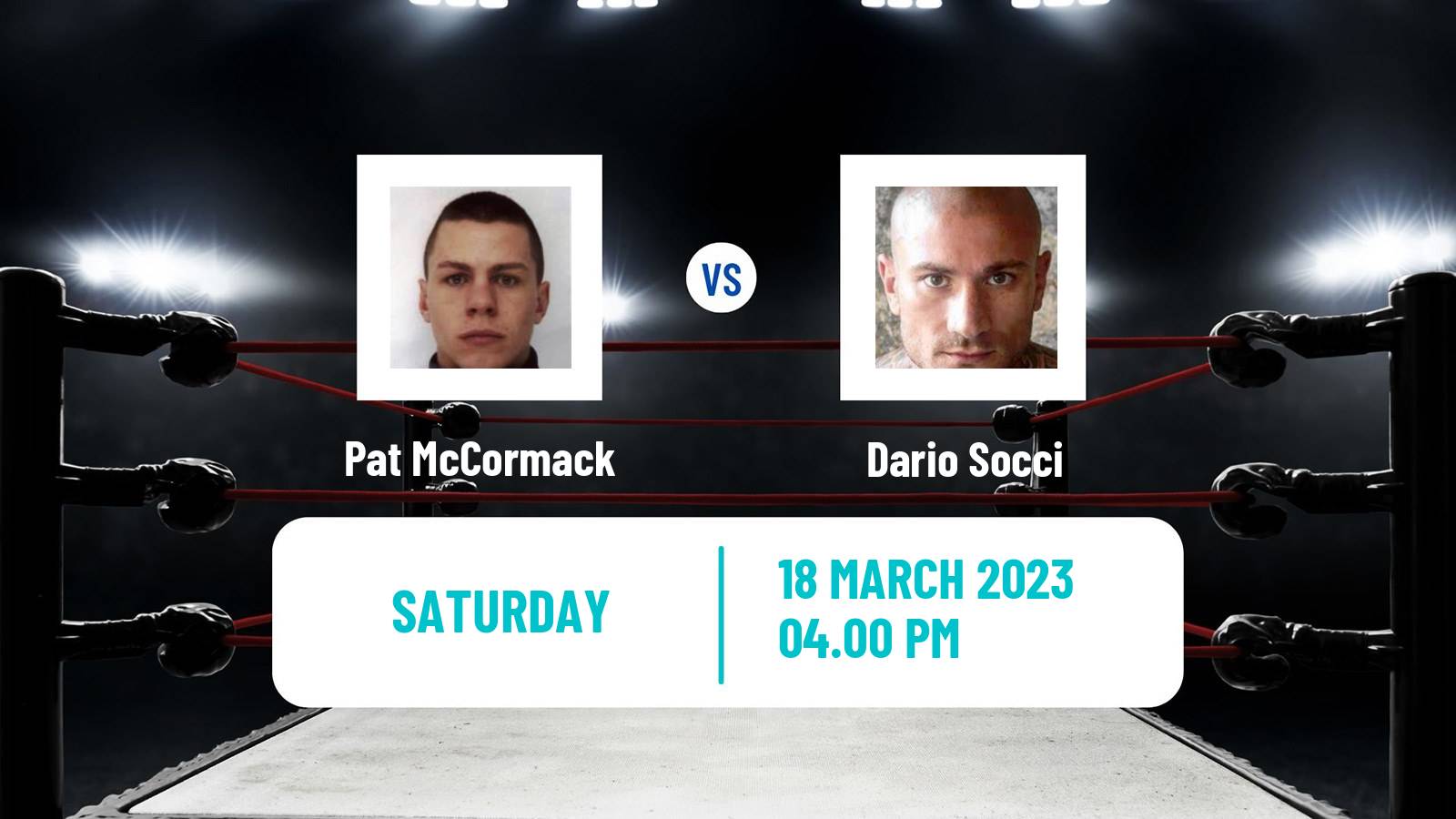 Boxing Boxing Pat McCormack - Dario Socci