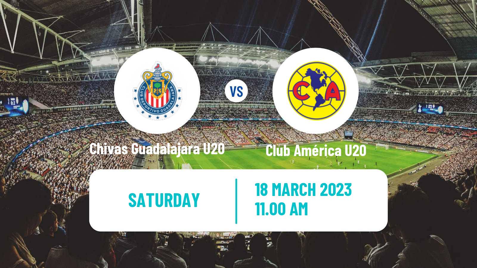 Football Mexican Liga MX U20 Chivas Guadalajara U20 - Club América U20