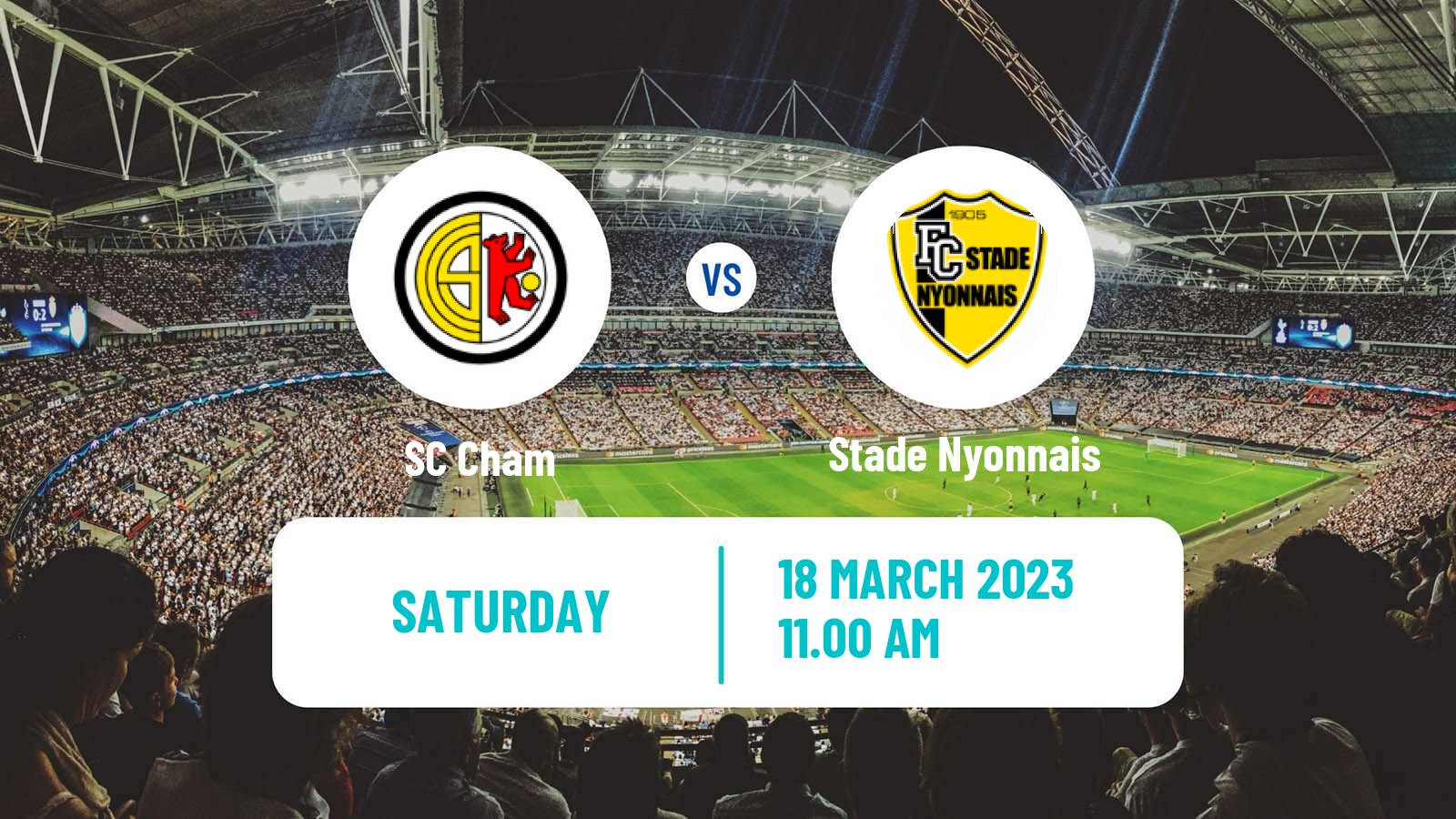 Soccer Swiss Promotion League Cham - Stade Nyonnais