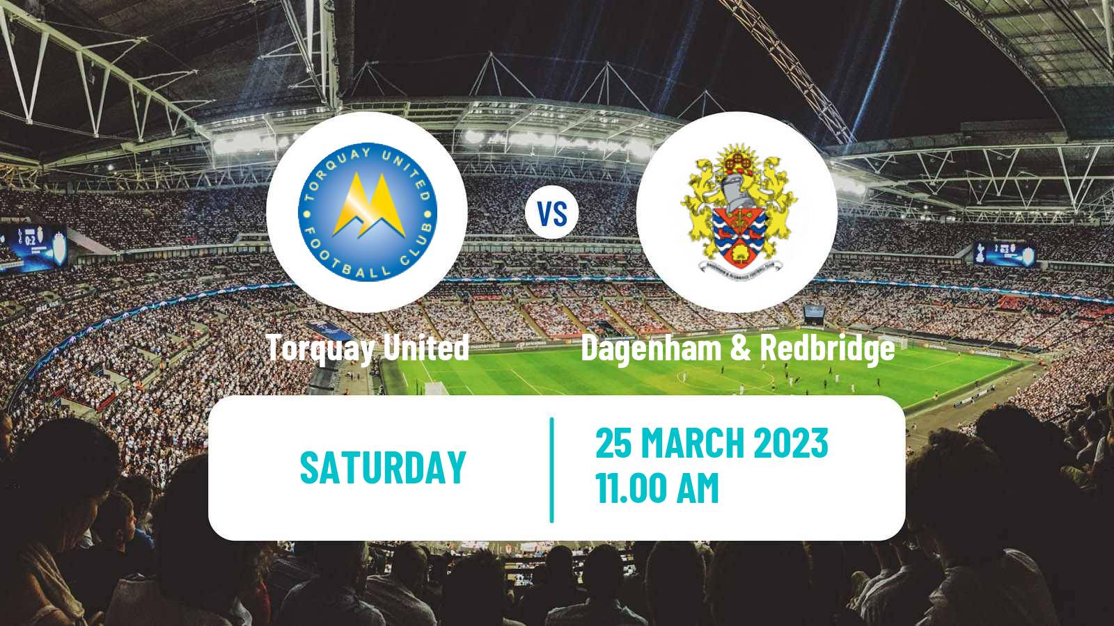 Soccer English National League Torquay United - Dagenham & Redbridge