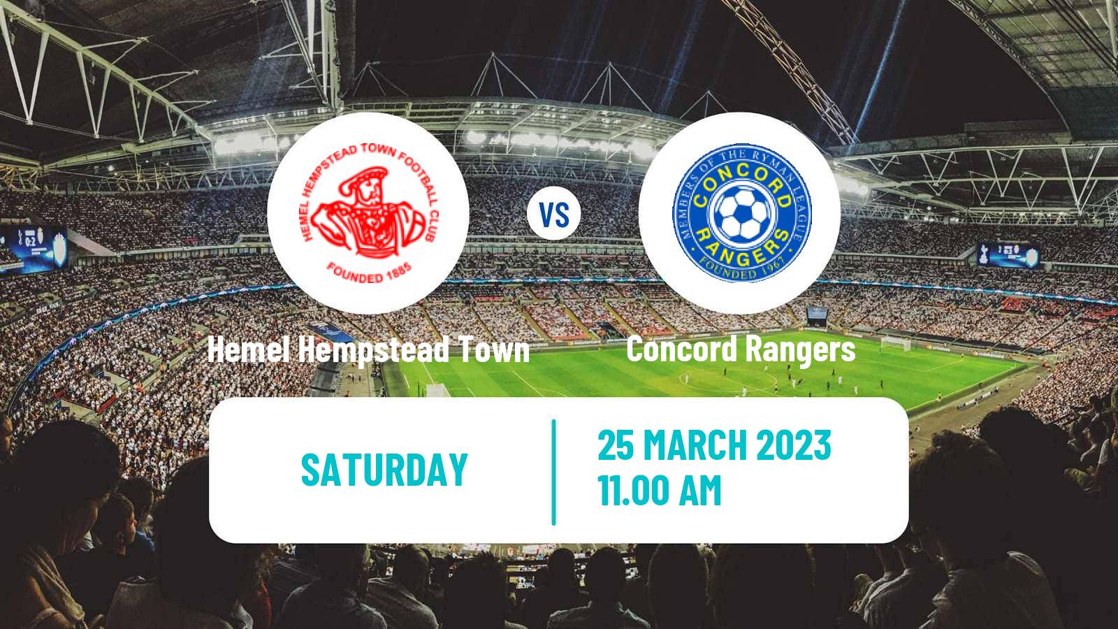 Soccer English National League South Hemel Hempstead Town - Concord Rangers