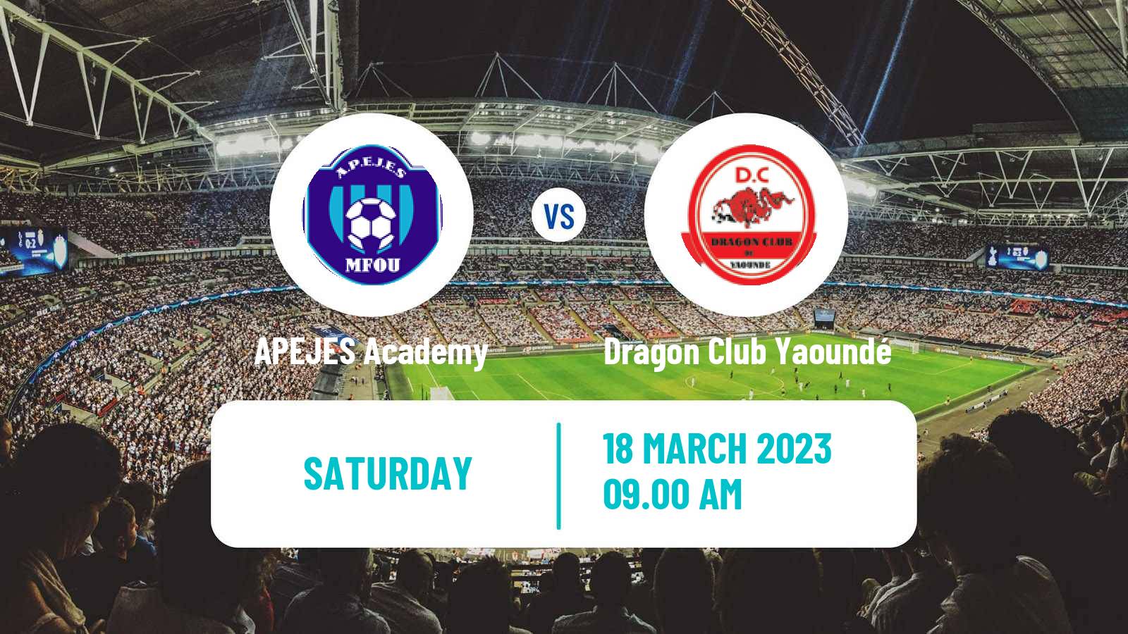 Soccer Cameroon Elite One APEJES Academy - Dragon Club Yaoundé