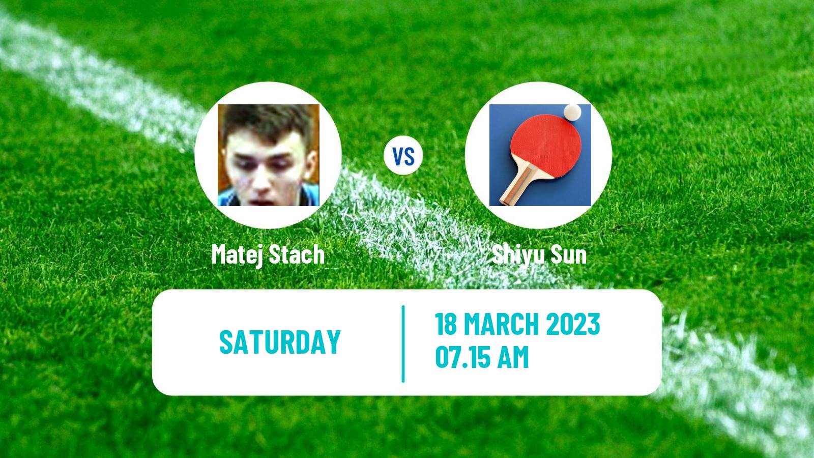 Table tennis Table Tennis Matej Stach - Shiyu Sun
