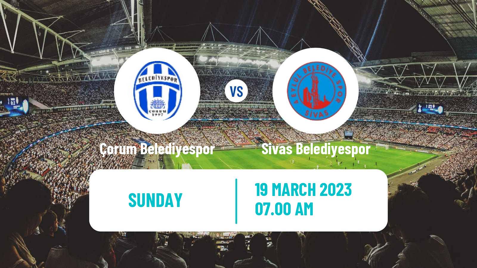 Soccer Turkish Second League White Group Çorum - Sivas Belediyespor