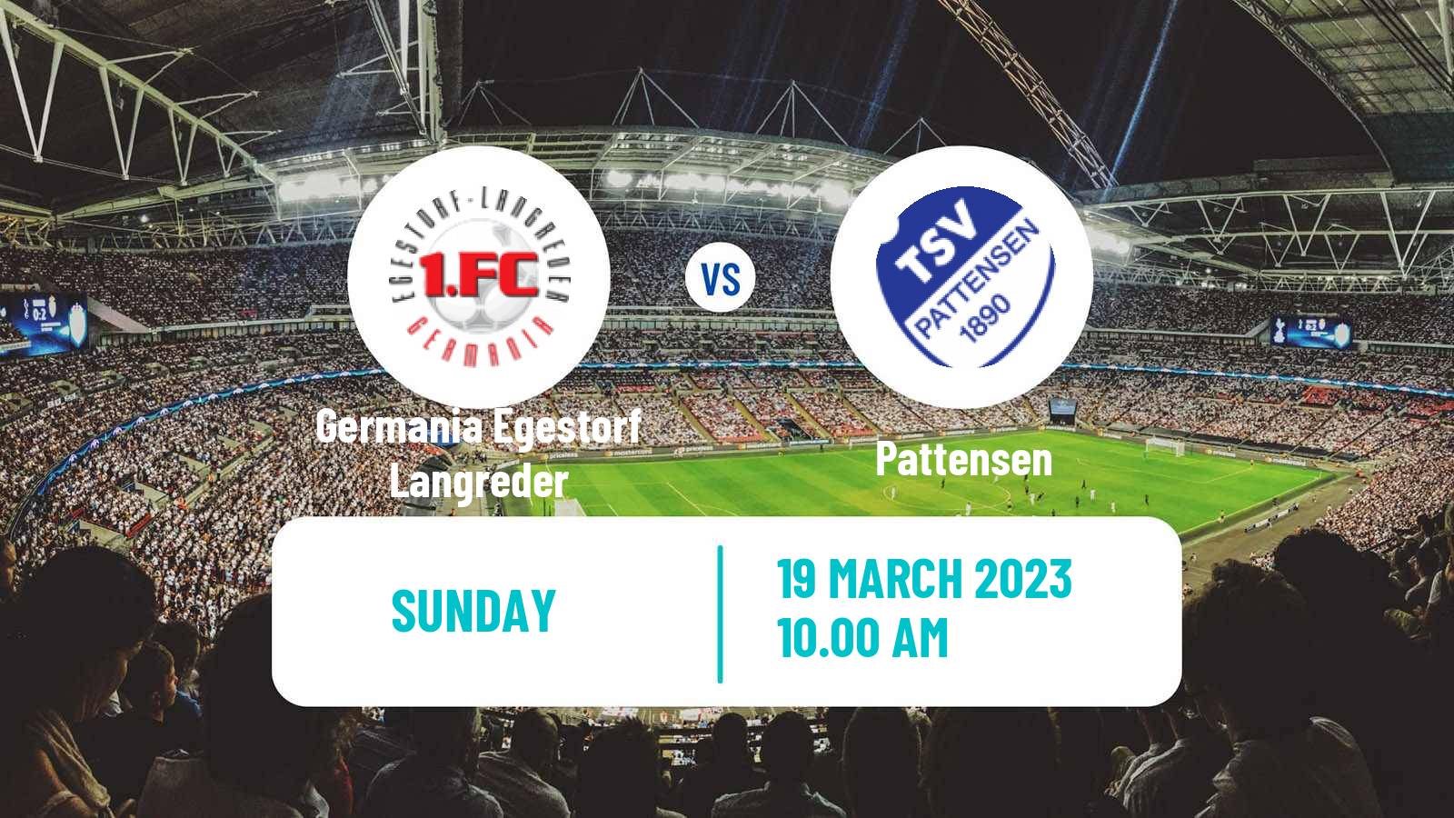 Soccer German Oberliga Niedersachsen Germania Egestorf Langreder - Pattensen