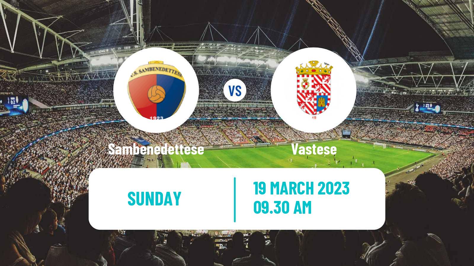 Soccer Italian Serie D - Group F Sambenedettese - Vastese