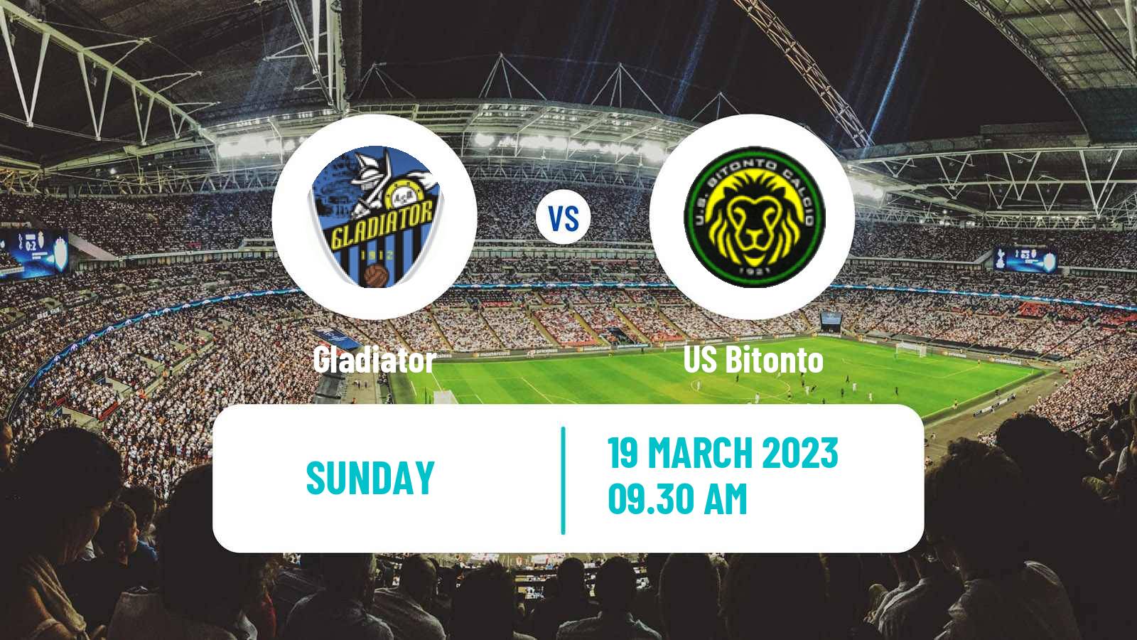 Soccer Italian Serie D - Group H Gladiator - Bitonto
