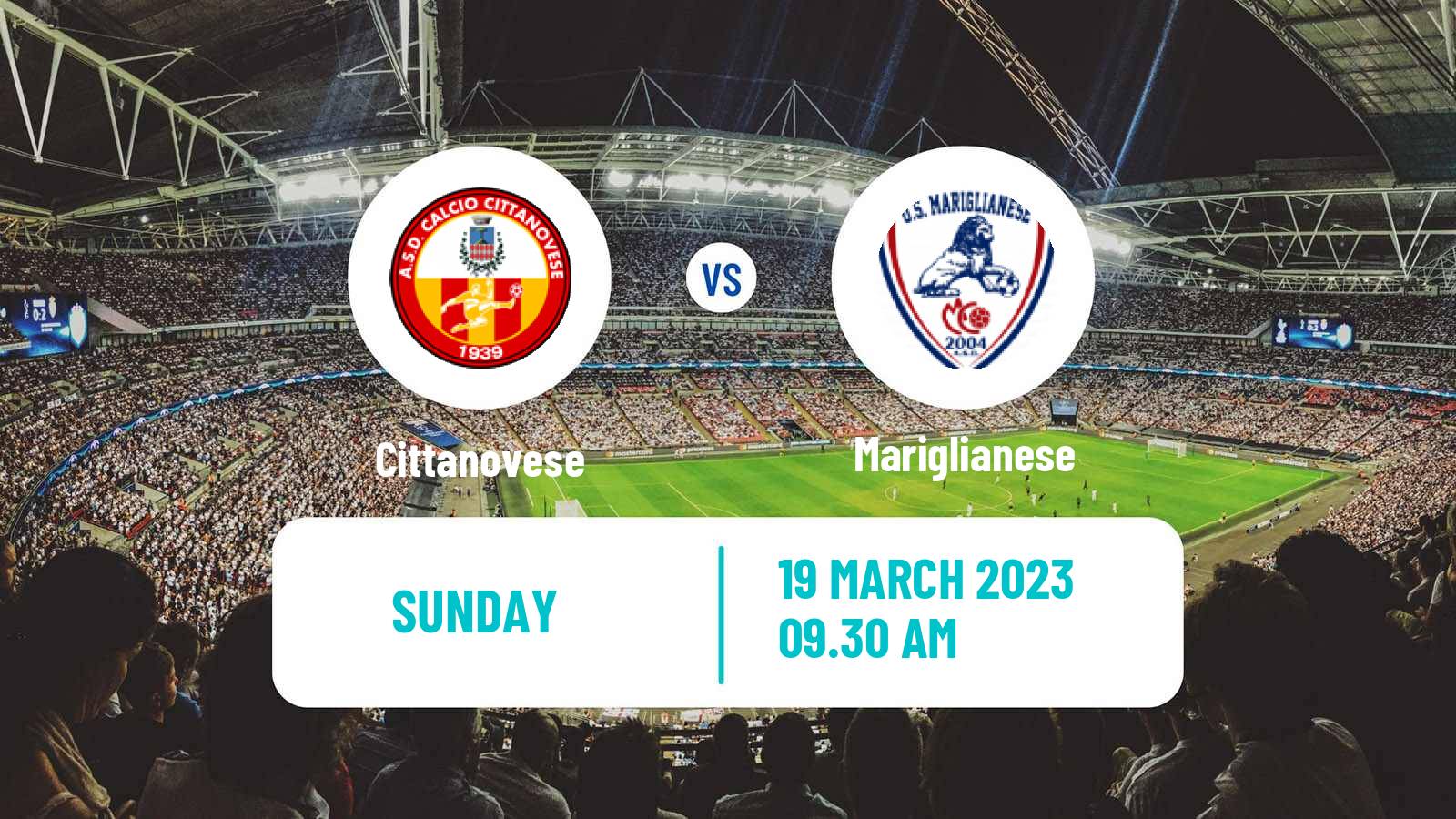 Soccer Italian Serie D - Group I Cittanovese - Mariglianese