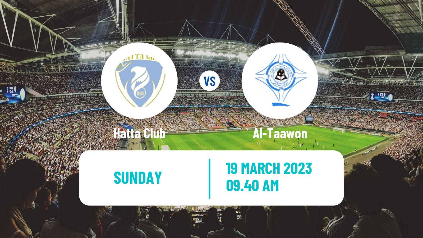 Soccer UAE Division 1 Hatta - Al-Taawon