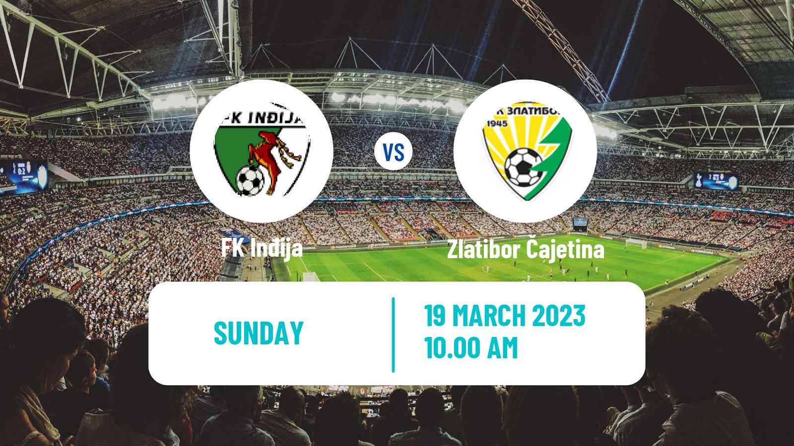 Soccer Serbian Prva Liga Inđija - Zlatibor Čajetina