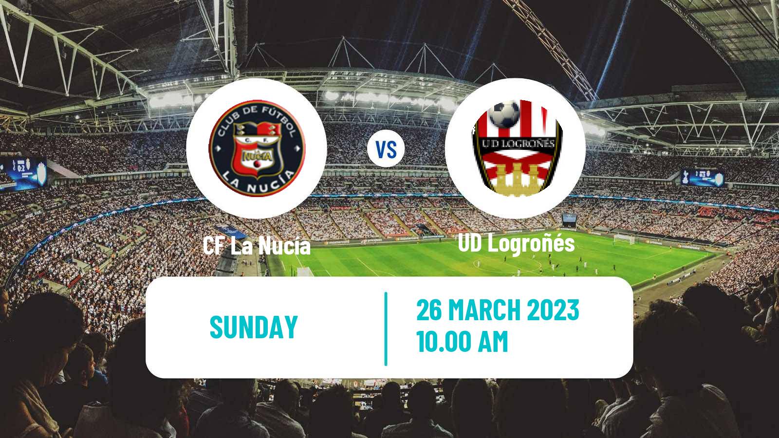 Soccer Spanish Primera RFEF Group 2 La Nucía - UD Logroñés