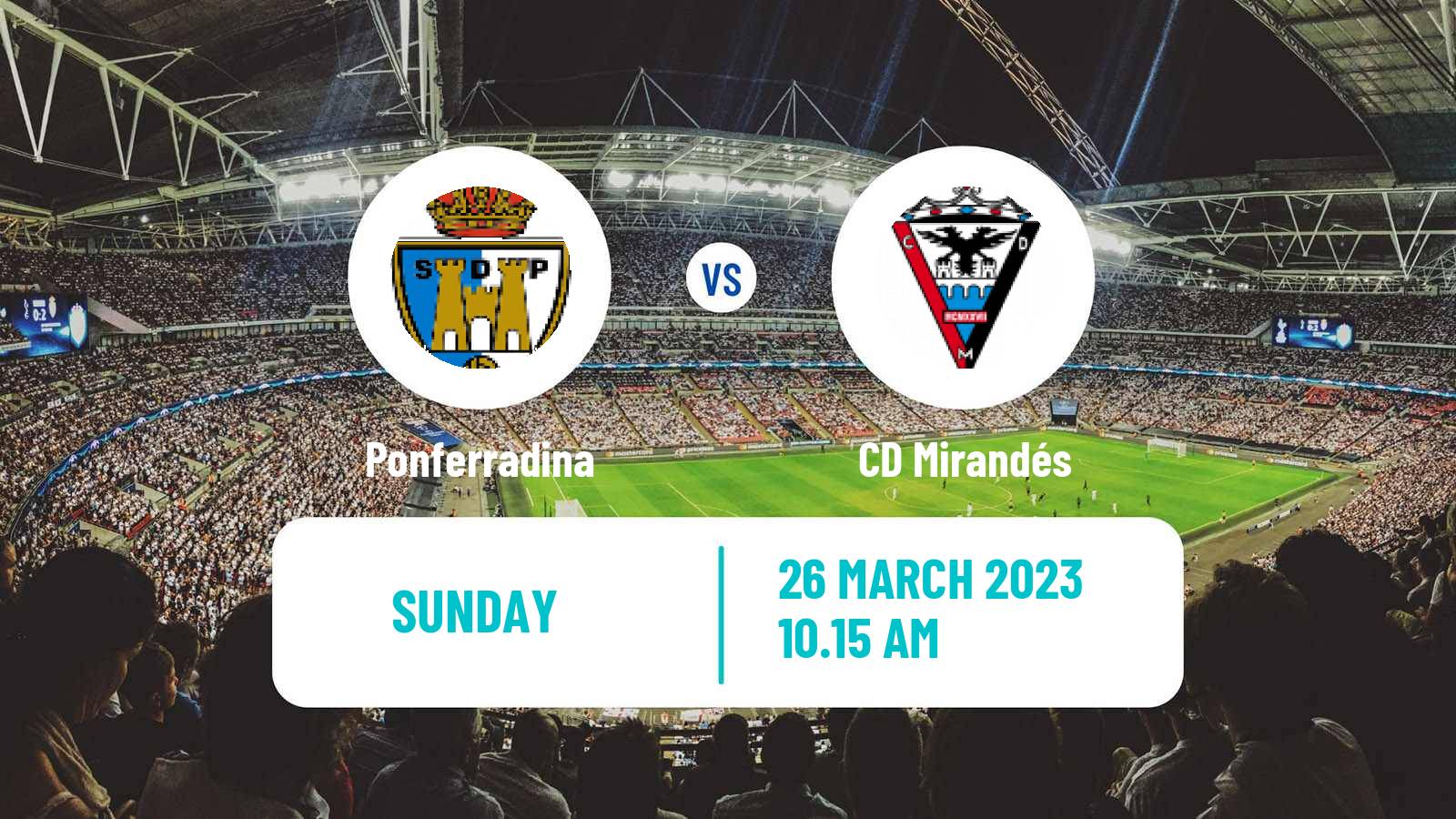 Soccer Spanish LaLiga2 Ponferradina - Mirandés
